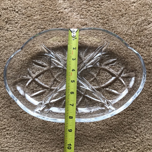 GORHAM Lady Anne Crystal Relish Dish - Picture 9 of 10
